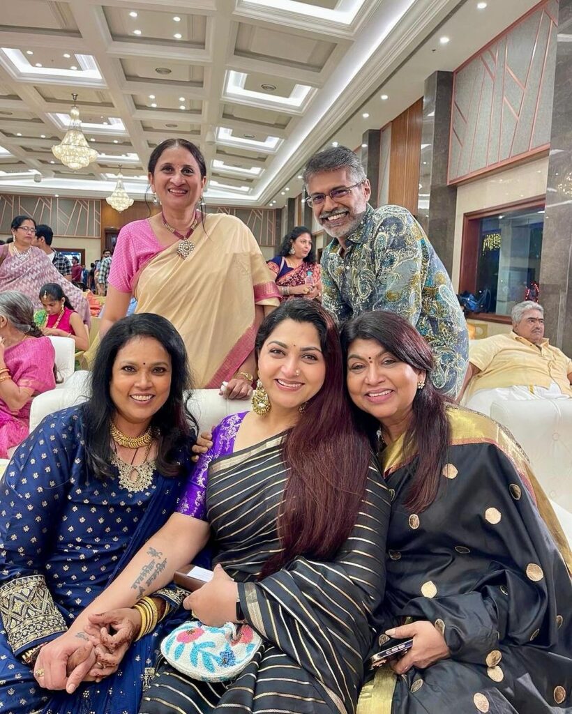 Keerthi Shanthanu's enjoying the wedding function with celebrities