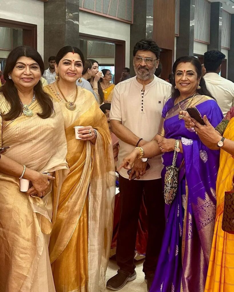 Keerthi Shanthanu's enjoying the wedding function with celebrities