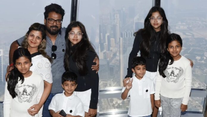actress Rambha's family vacation trip in burj khalifa